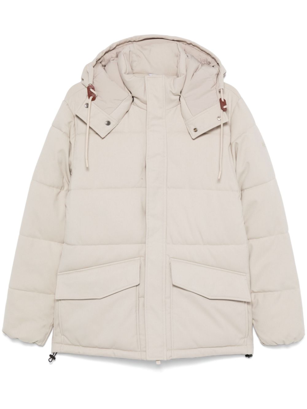 Manuel Ritz hooded down jacket - Neutrals von Manuel Ritz