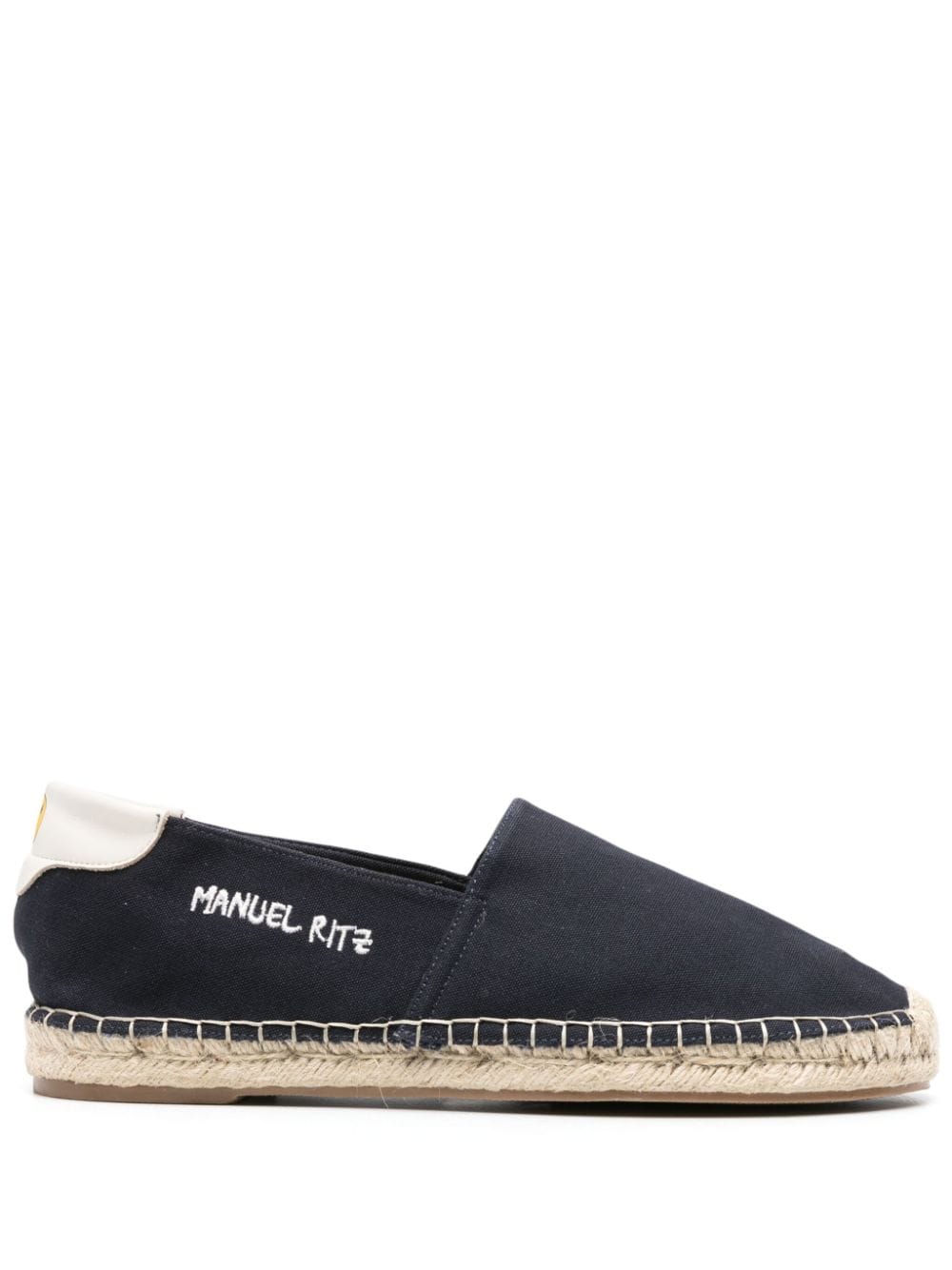 Manuel Ritz logo-embroidered canvas espadrilles - Blue von Manuel Ritz