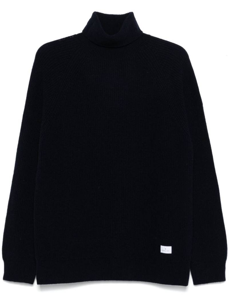 Manuel Ritz logo-tag sweater - Blue von Manuel Ritz