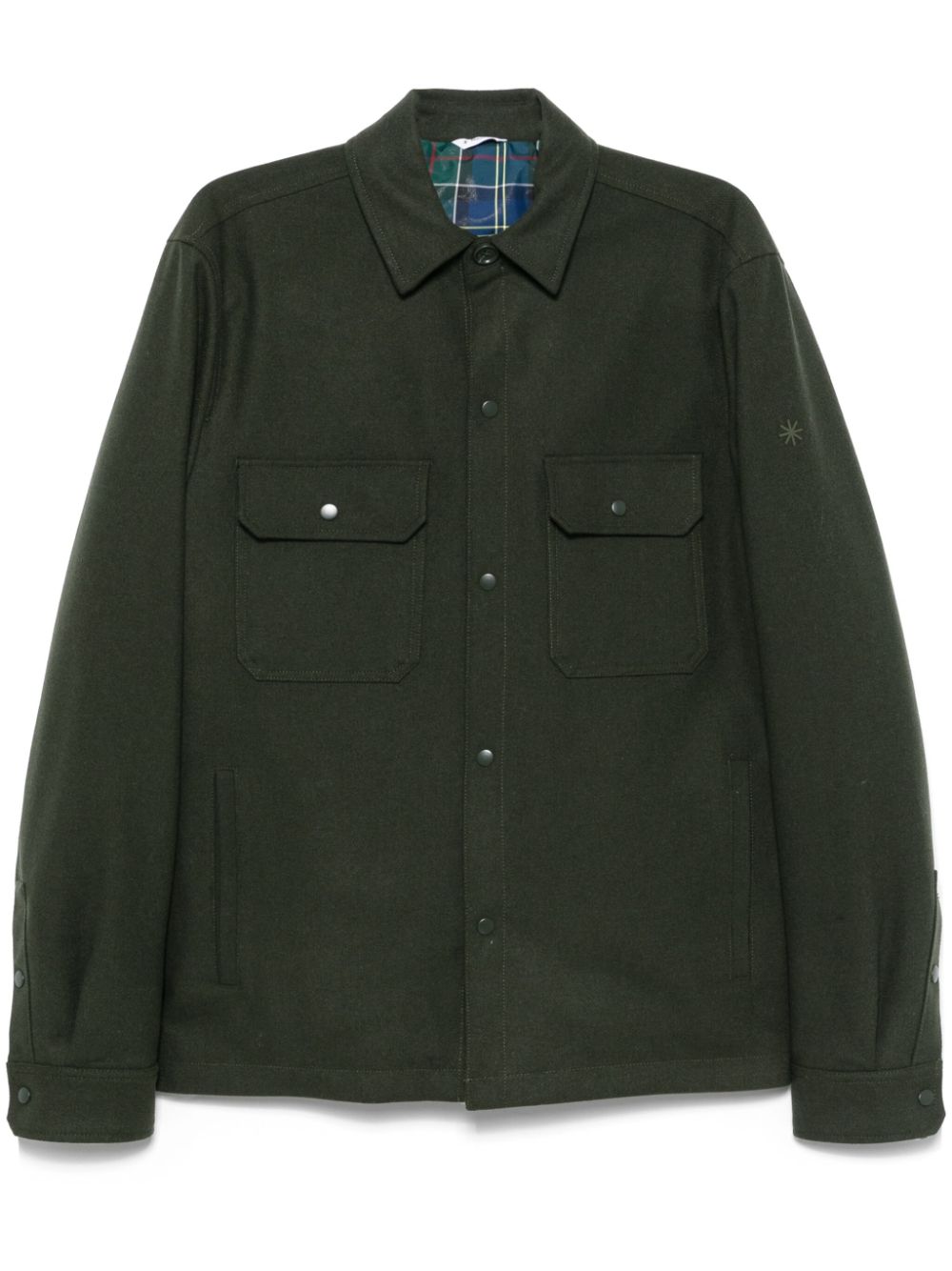 Manuel Ritz padded shirt jacket - Green von Manuel Ritz