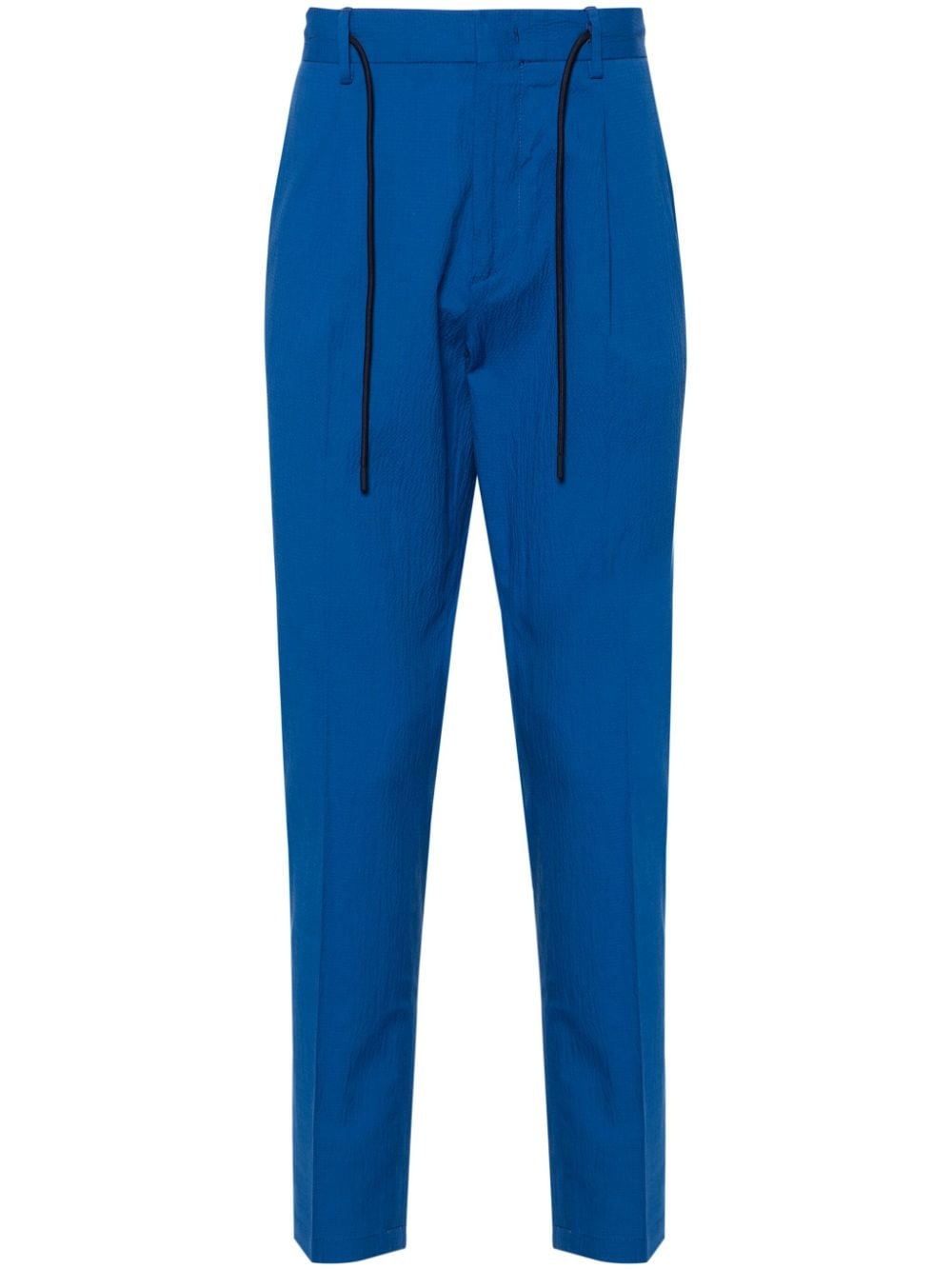 Manuel Ritz pleated tapered-leg trousers - Blue von Manuel Ritz