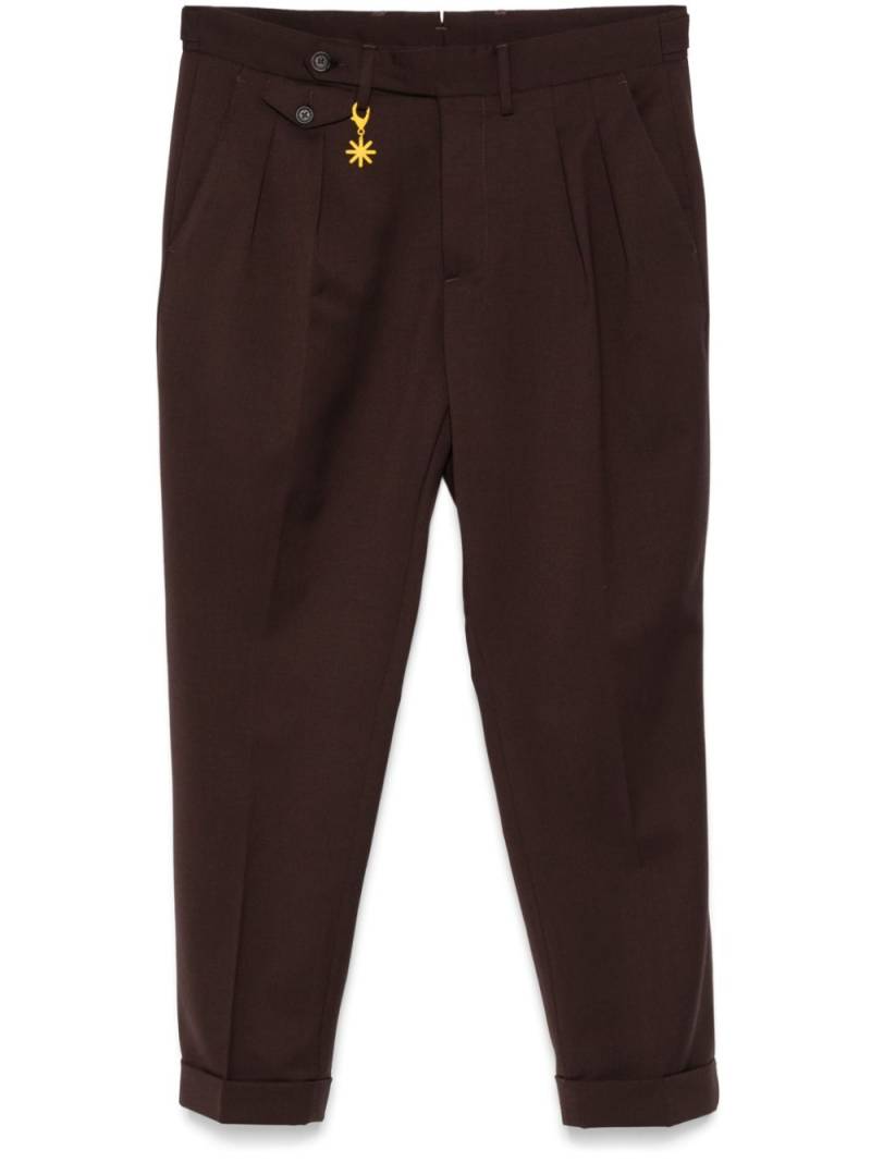 Manuel Ritz pleated trousers - Brown von Manuel Ritz