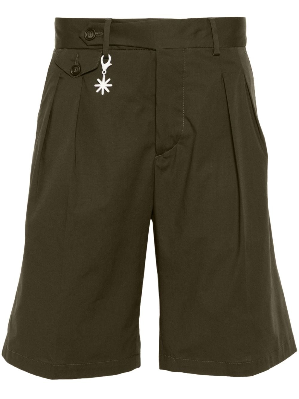 Manuel Ritz poplin bermuda shorts - Green von Manuel Ritz