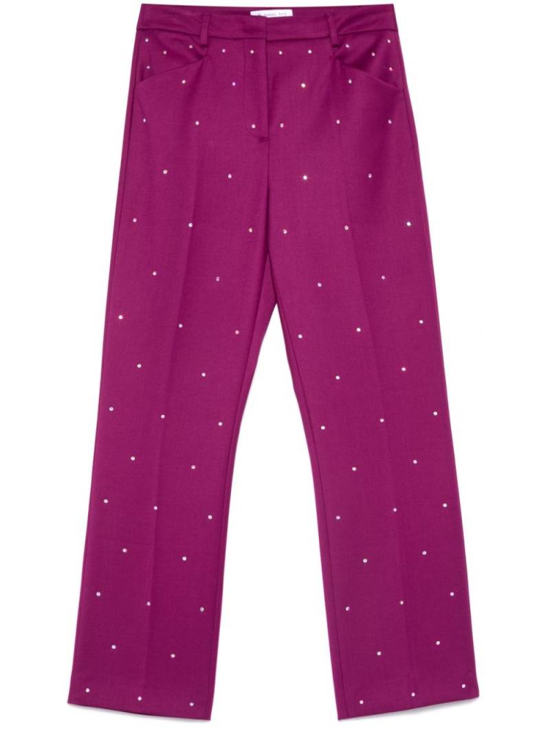 Manuel Ritz rhinestone-embellished trousers - Purple von Manuel Ritz