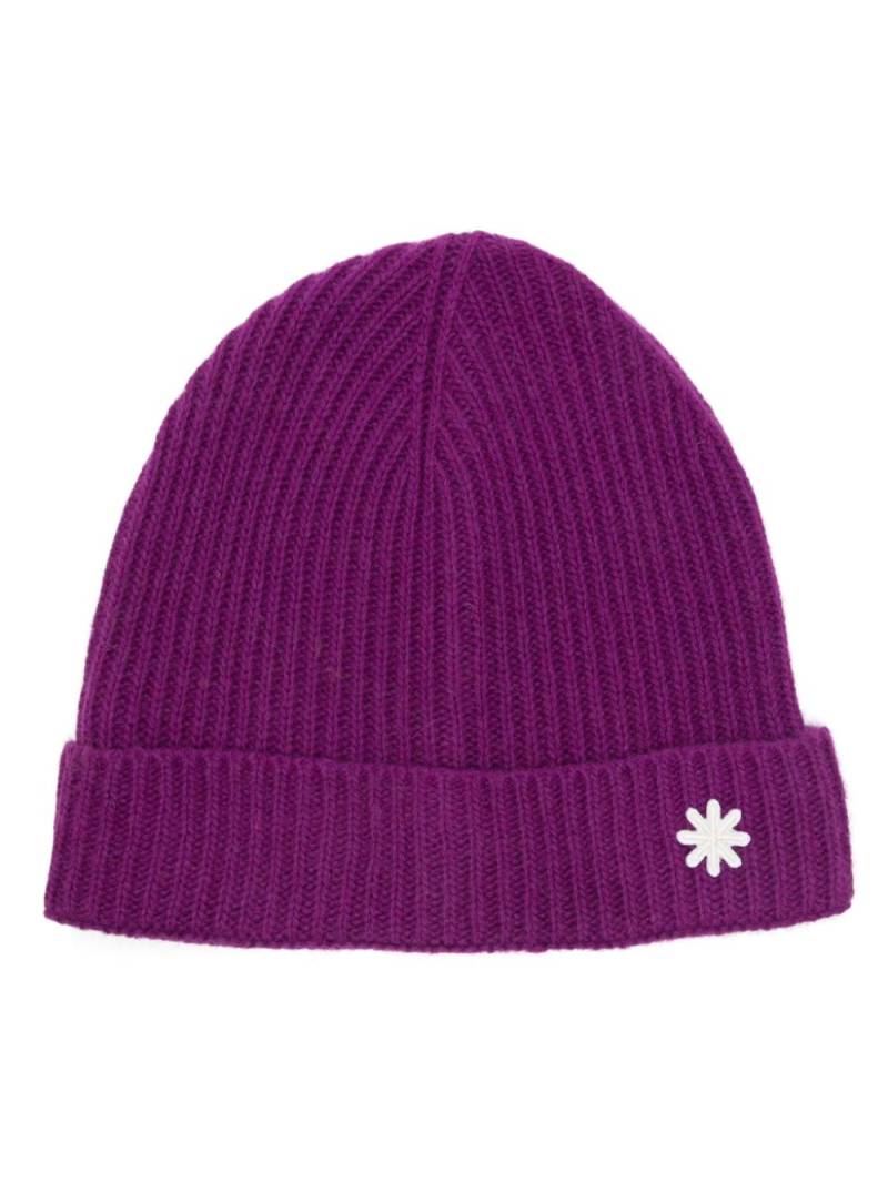 Manuel Ritz ribbed beanie - Purple von Manuel Ritz