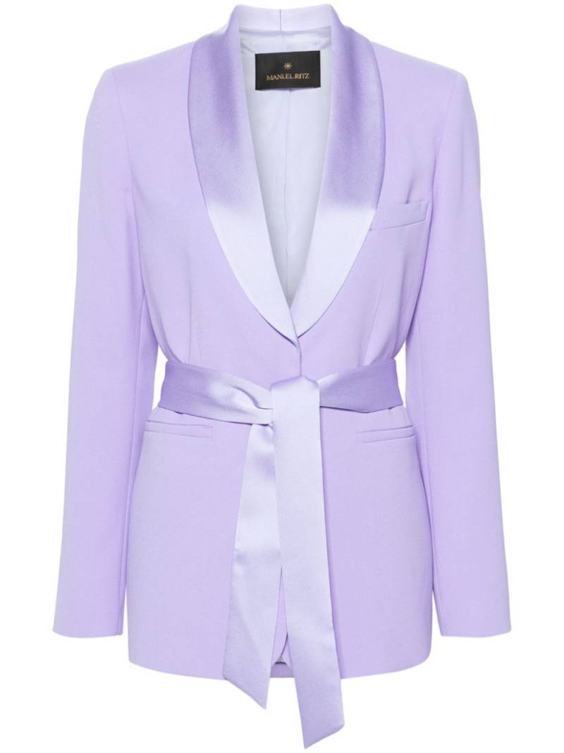 Manuel Ritz shawl-lapels single-breasted blazer - Purple von Manuel Ritz