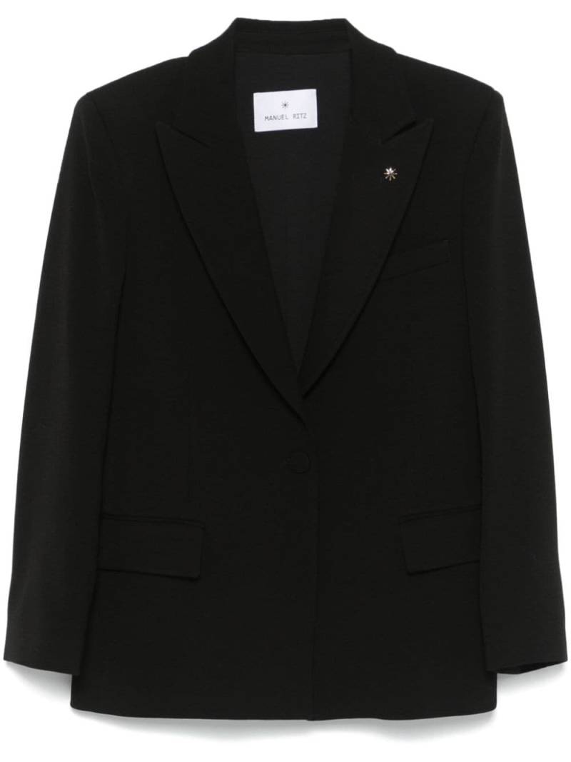 Manuel Ritz single-breasted blazer - Black von Manuel Ritz