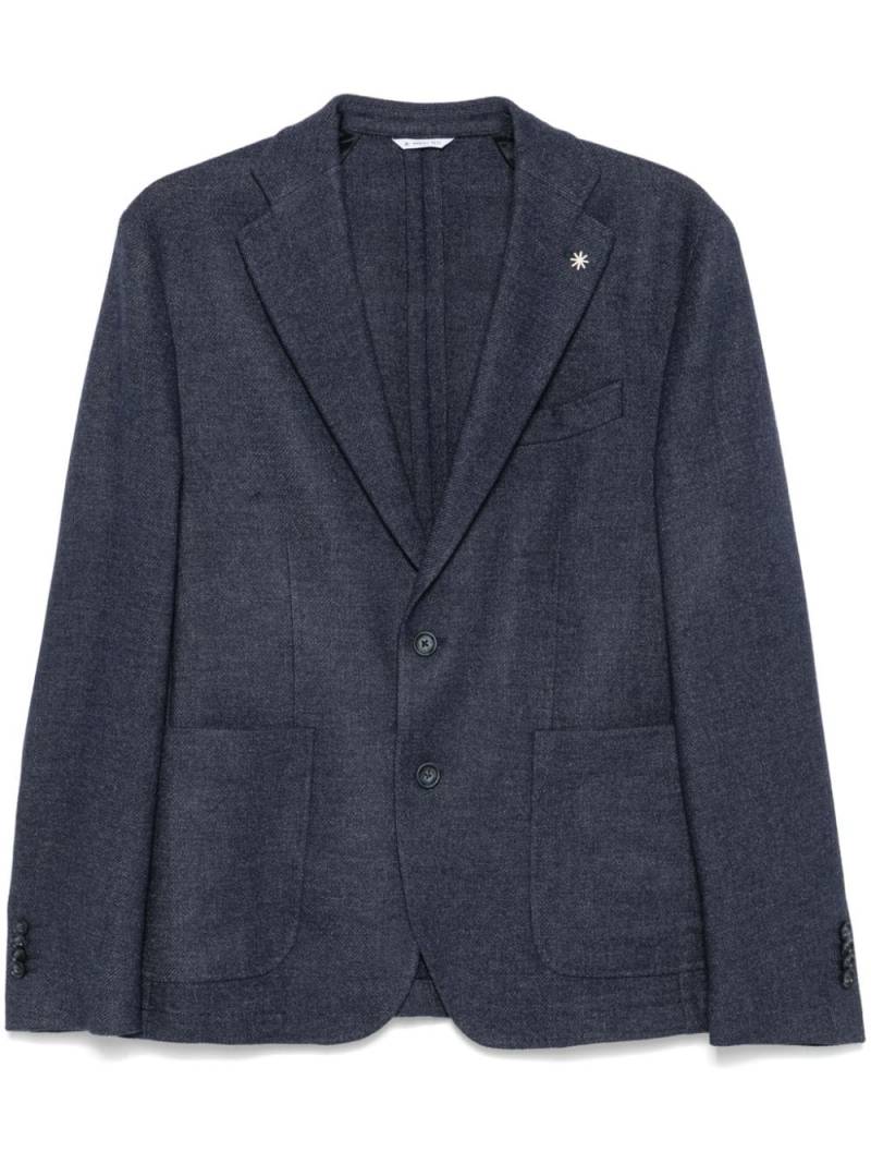 Manuel Ritz single-breasted blazer - Blue von Manuel Ritz