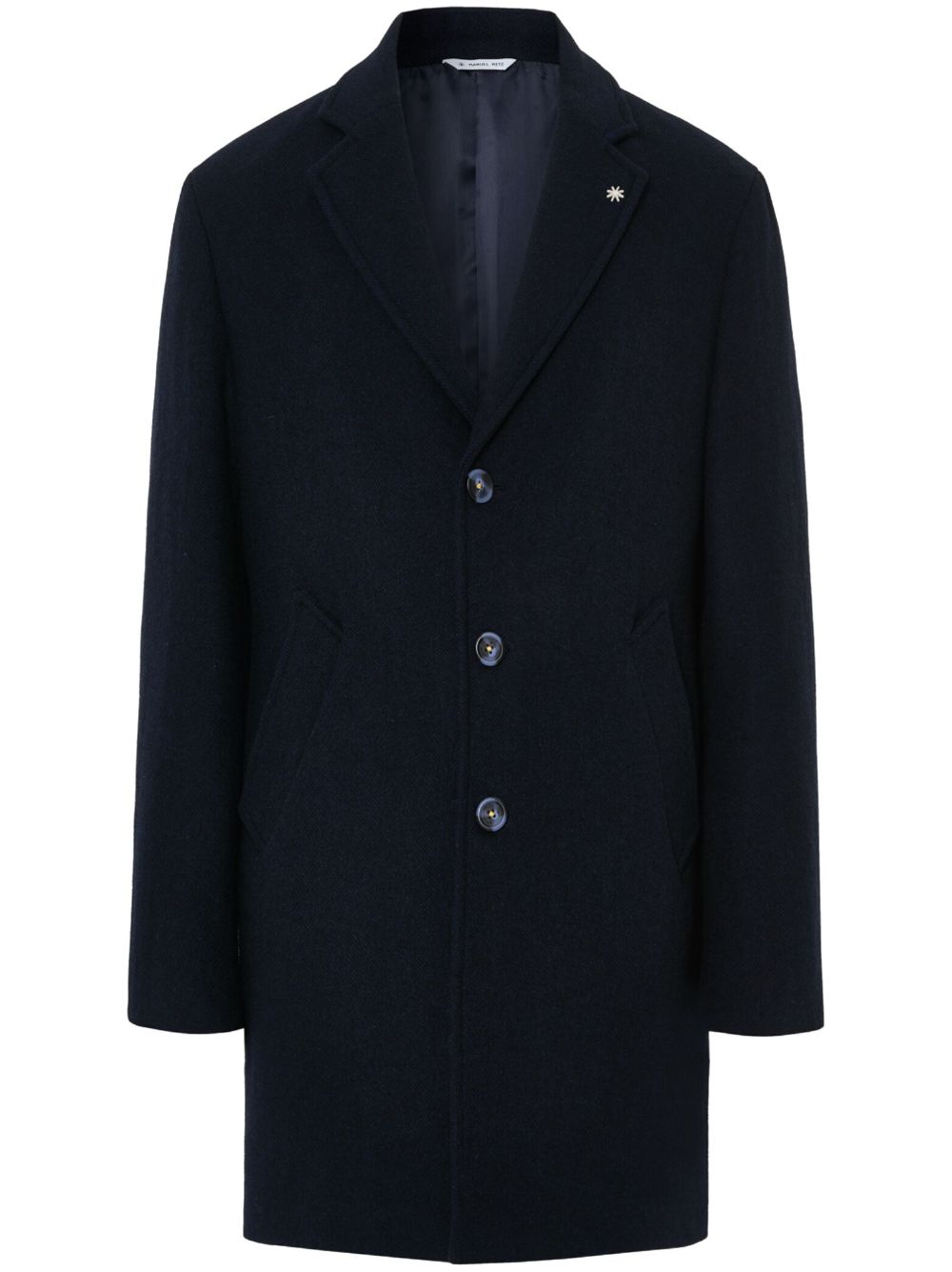 Manuel Ritz single-breasted coat - Blue von Manuel Ritz