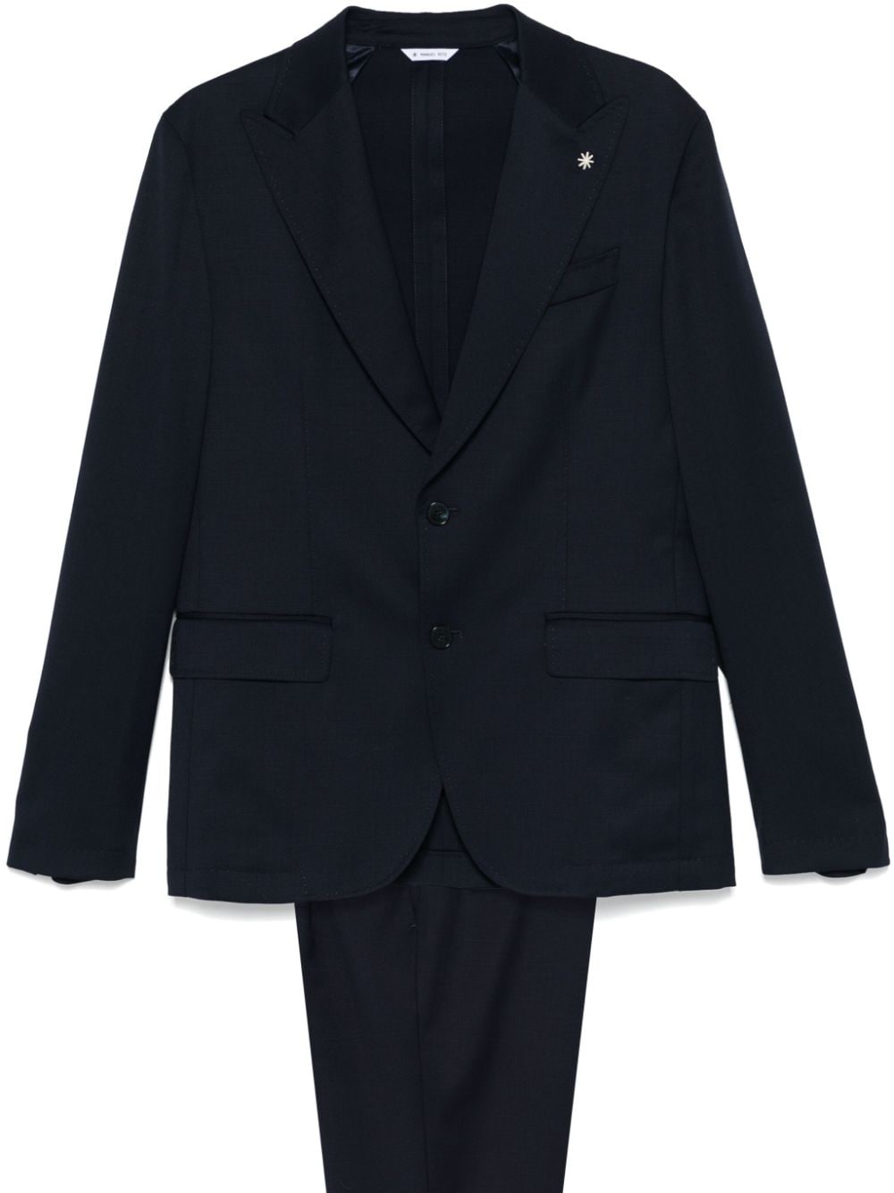 Manuel Ritz single-breasted suit - Blue von Manuel Ritz