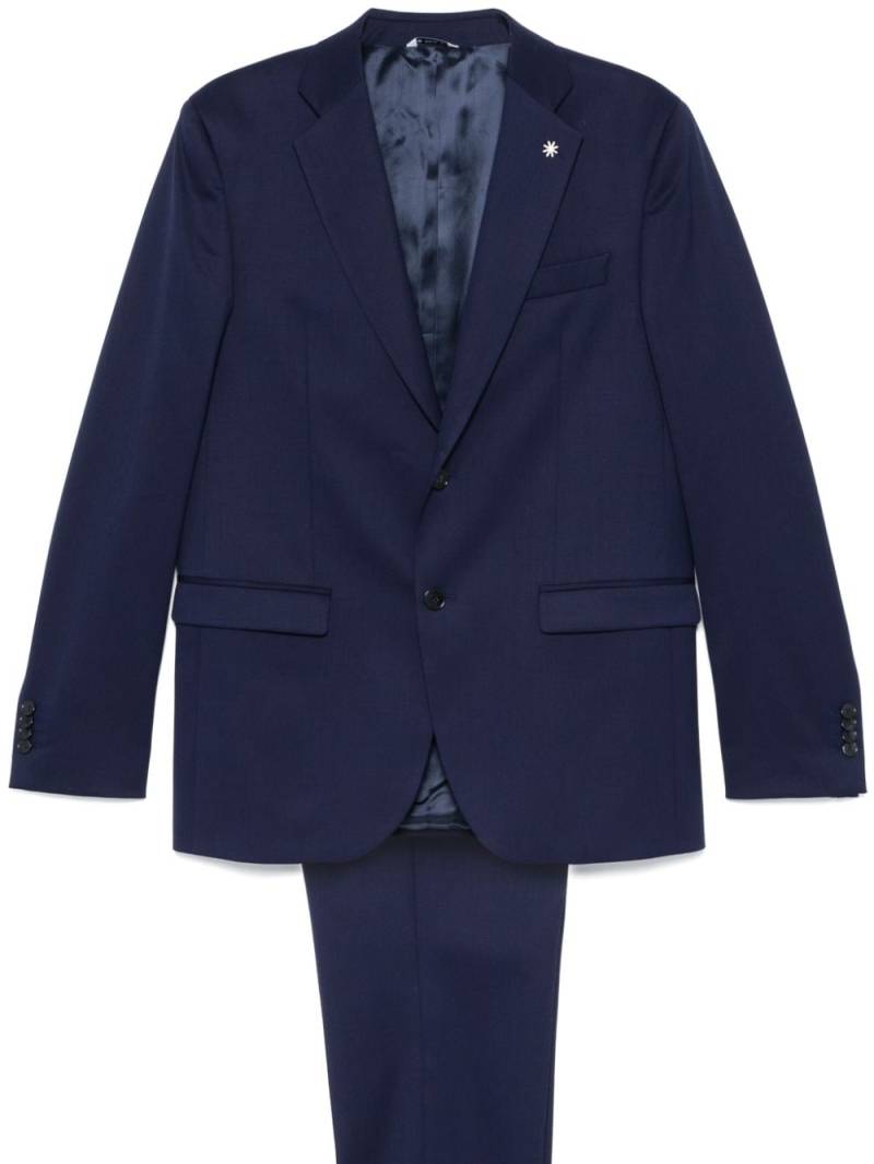 Manuel Ritz single-breasted suit - Blue von Manuel Ritz