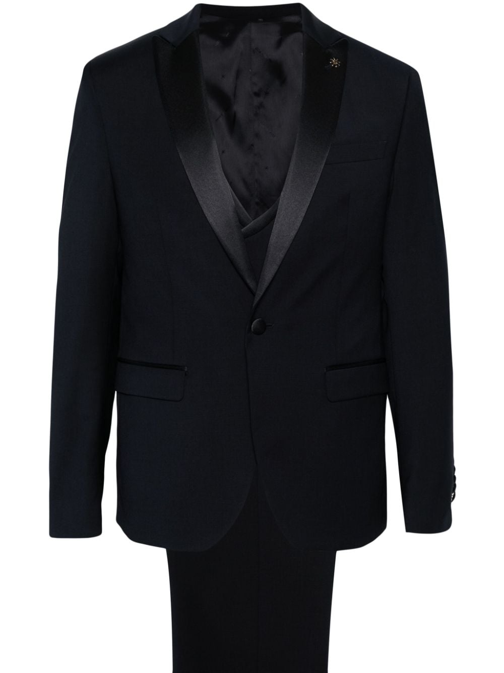 Manuel Ritz single-breasted wool suit - Blue von Manuel Ritz