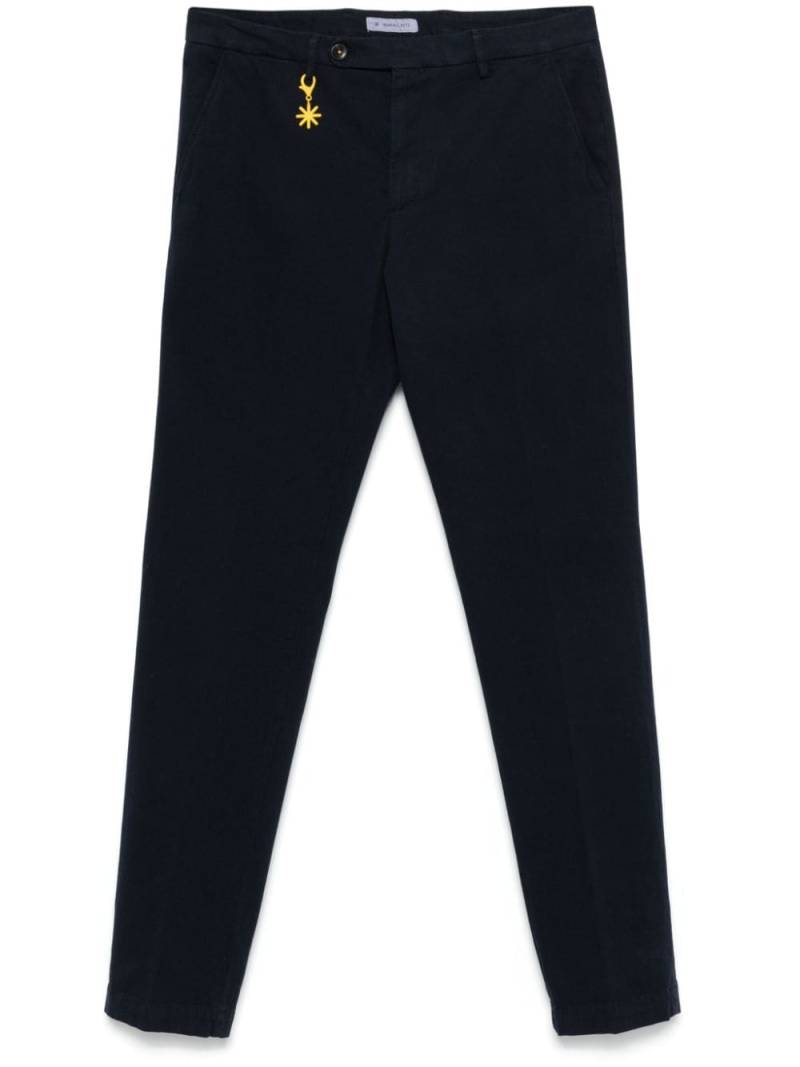 Manuel Ritz slim-cut chinos - Blue von Manuel Ritz