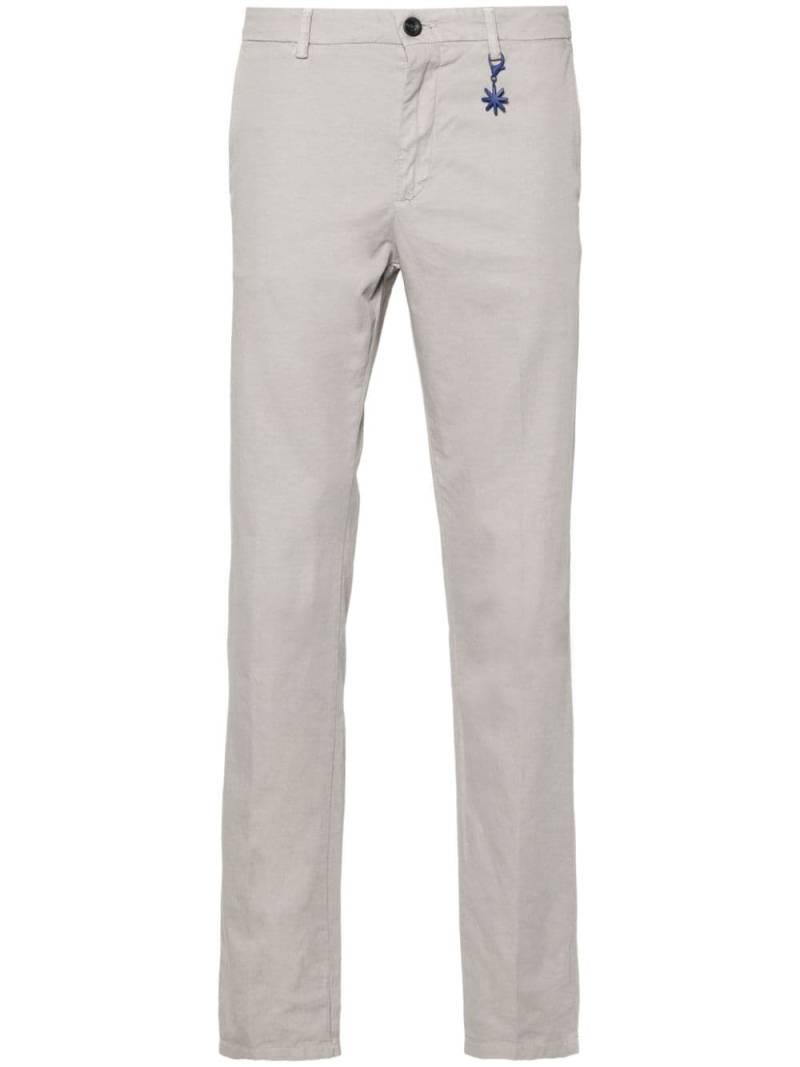 Manuel Ritz slim-fit chino trousers - Grey von Manuel Ritz