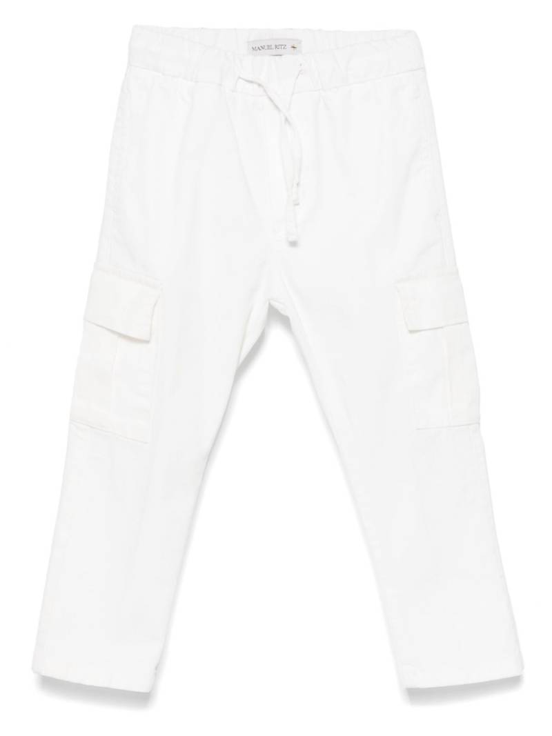 Manuel Ritz straight-leg cargo trousers - White von Manuel Ritz