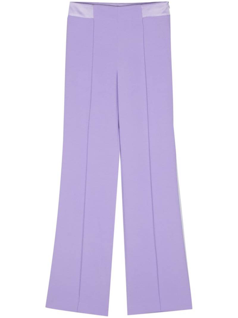 Manuel Ritz straight-leg crepe trousers - Purple von Manuel Ritz