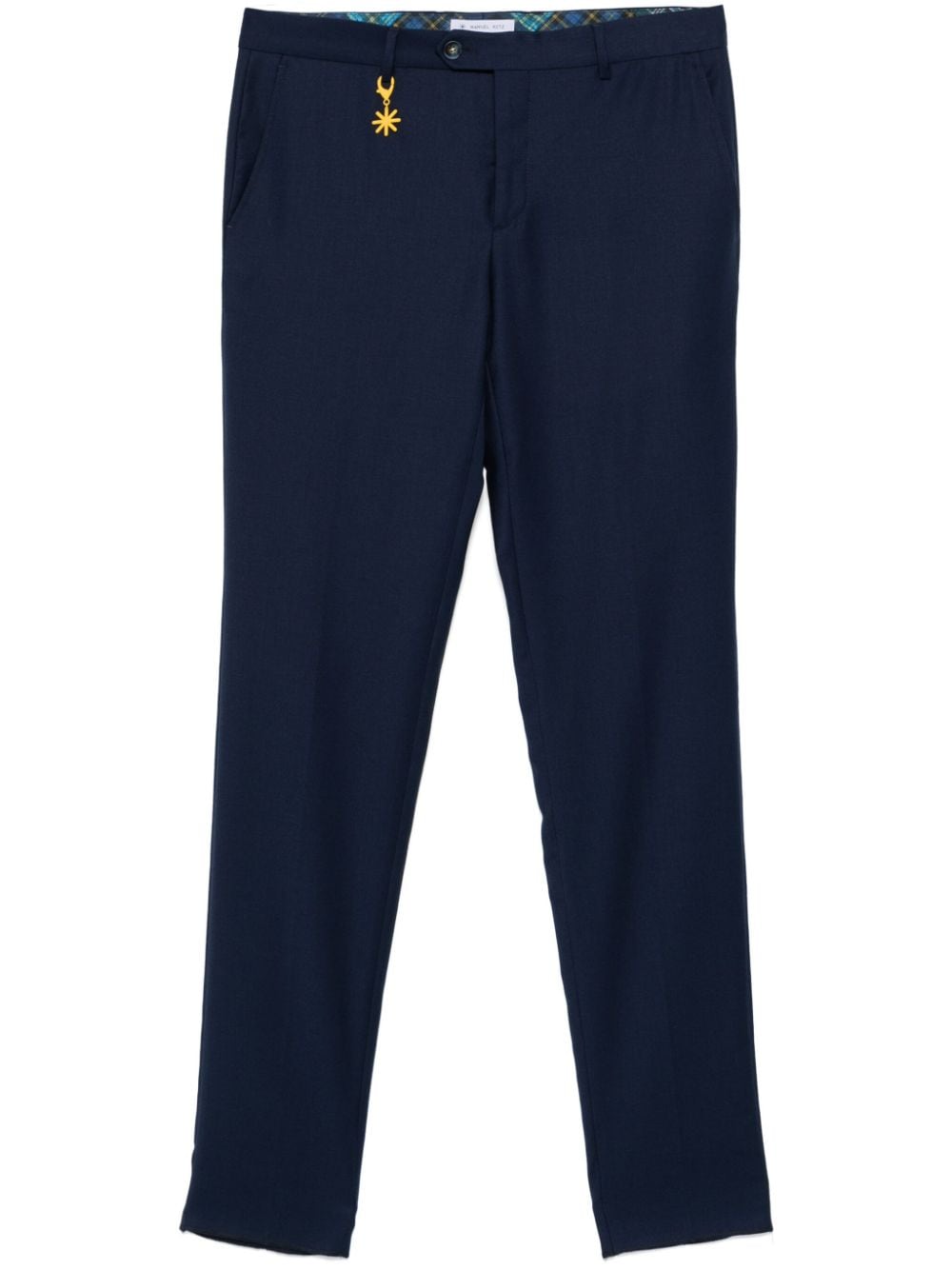 Manuel Ritz tapered tailored trousers - Blue von Manuel Ritz