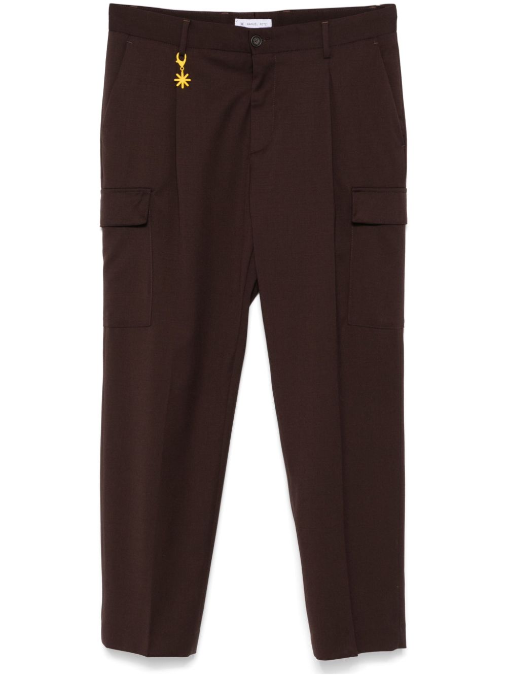 Manuel Ritz twill trousers - Brown von Manuel Ritz