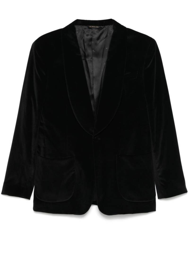 Manuel Ritz velvet blazer - Black von Manuel Ritz