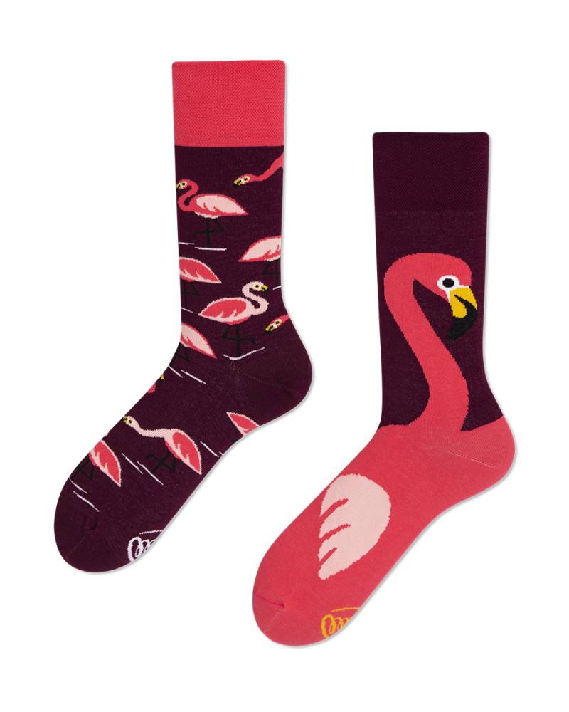 Pink Flamingo Socks - Herren Multicolor 39-42 von Many Mornings