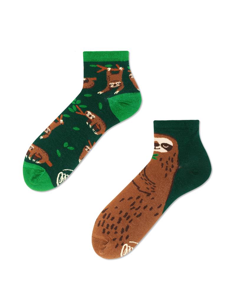 Sloth Life Quartersocks - Herren Multicolor 39-42 von Many Mornings