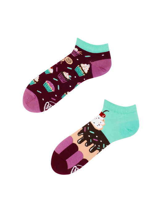 The Cupcake Sneakersocks - Herren Multicolor 35-38 von Many Mornings