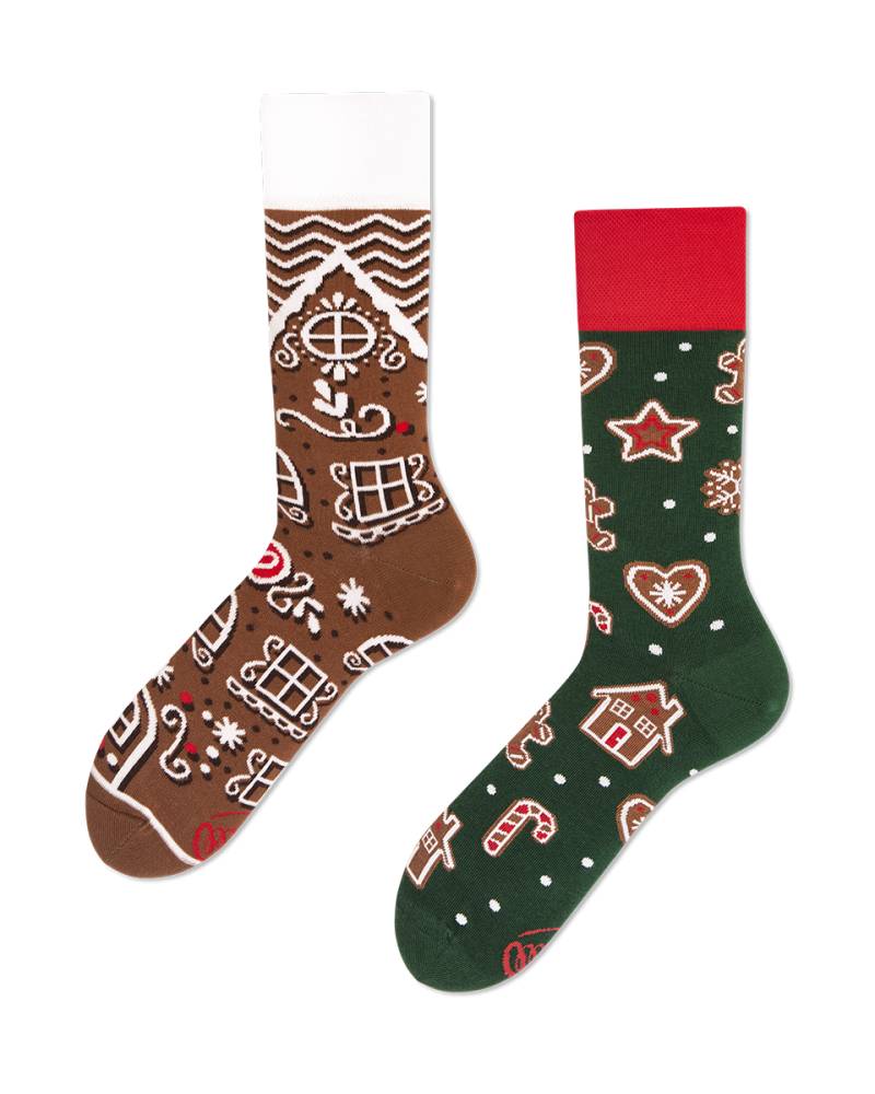 The Gingerbread Man Socks - Herren Multicolor 35-38 von Many Mornings