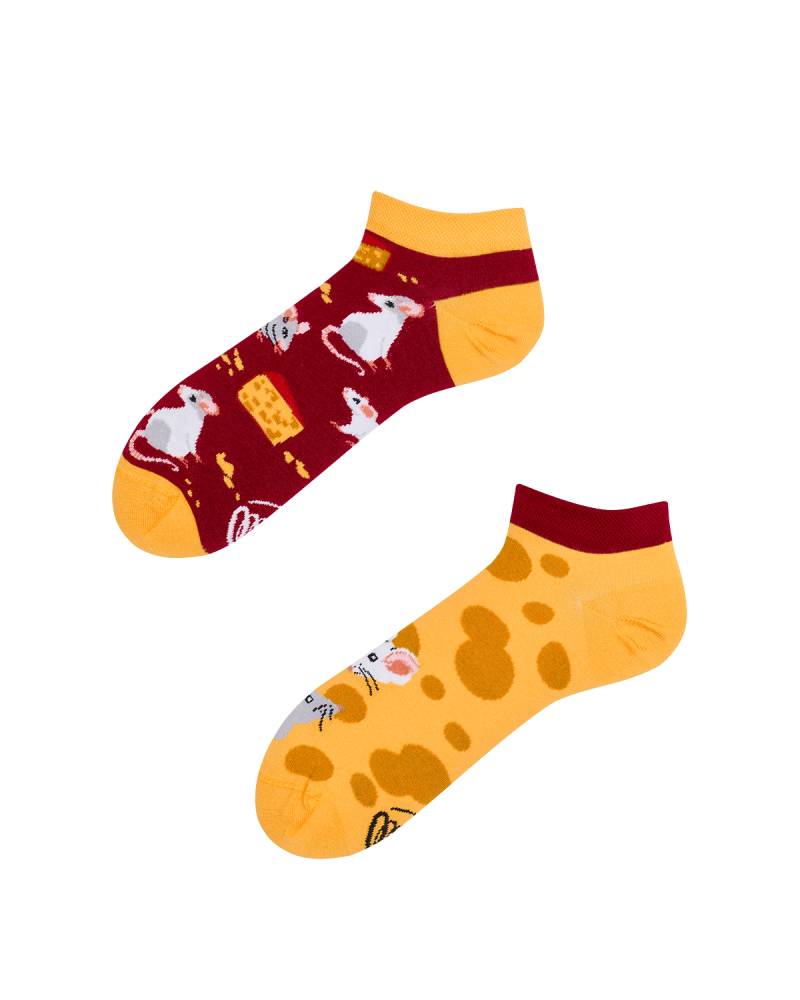 Mouse And Cheese Sneakersocks - Herren Multicolor 35-38 von Many Mornings