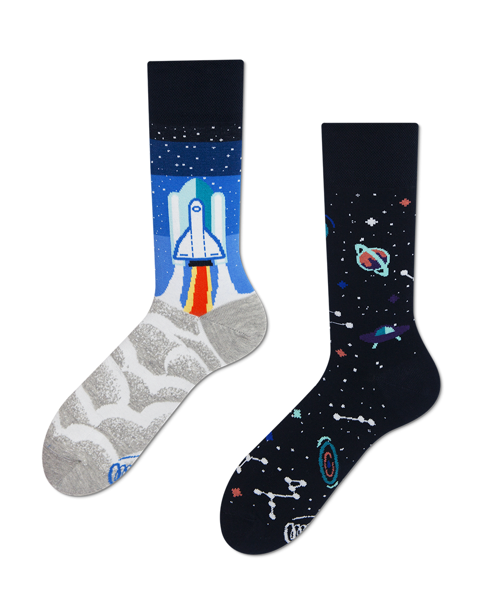 Space Trip Socks - Herren Multicolor 35-38 von Many Mornings