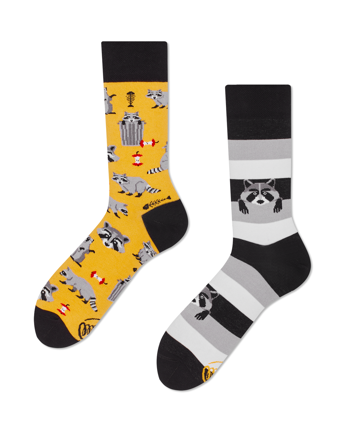 Raccoon Bandit Socks - Herren Multicolor 35-38 von Many Mornings