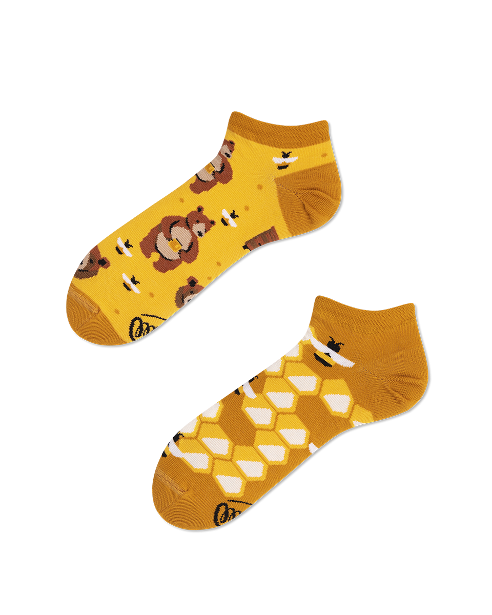 Honey Bear Sneakersocks - Herren Multicolor 35-38 von Many Mornings