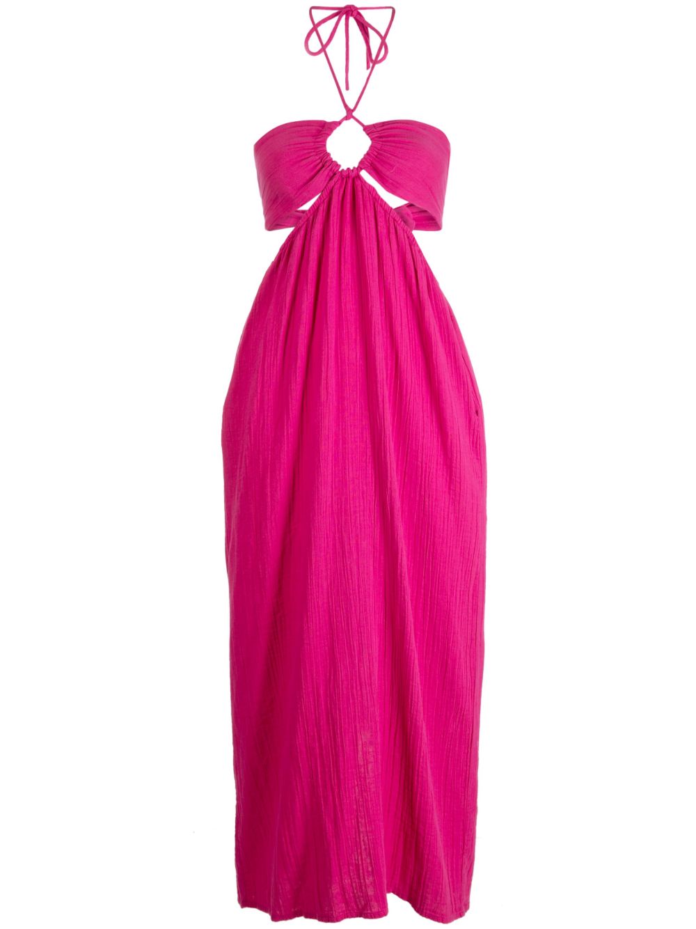 Mara Hoffman Laila halterneck midi dress - Pink von Mara Hoffman