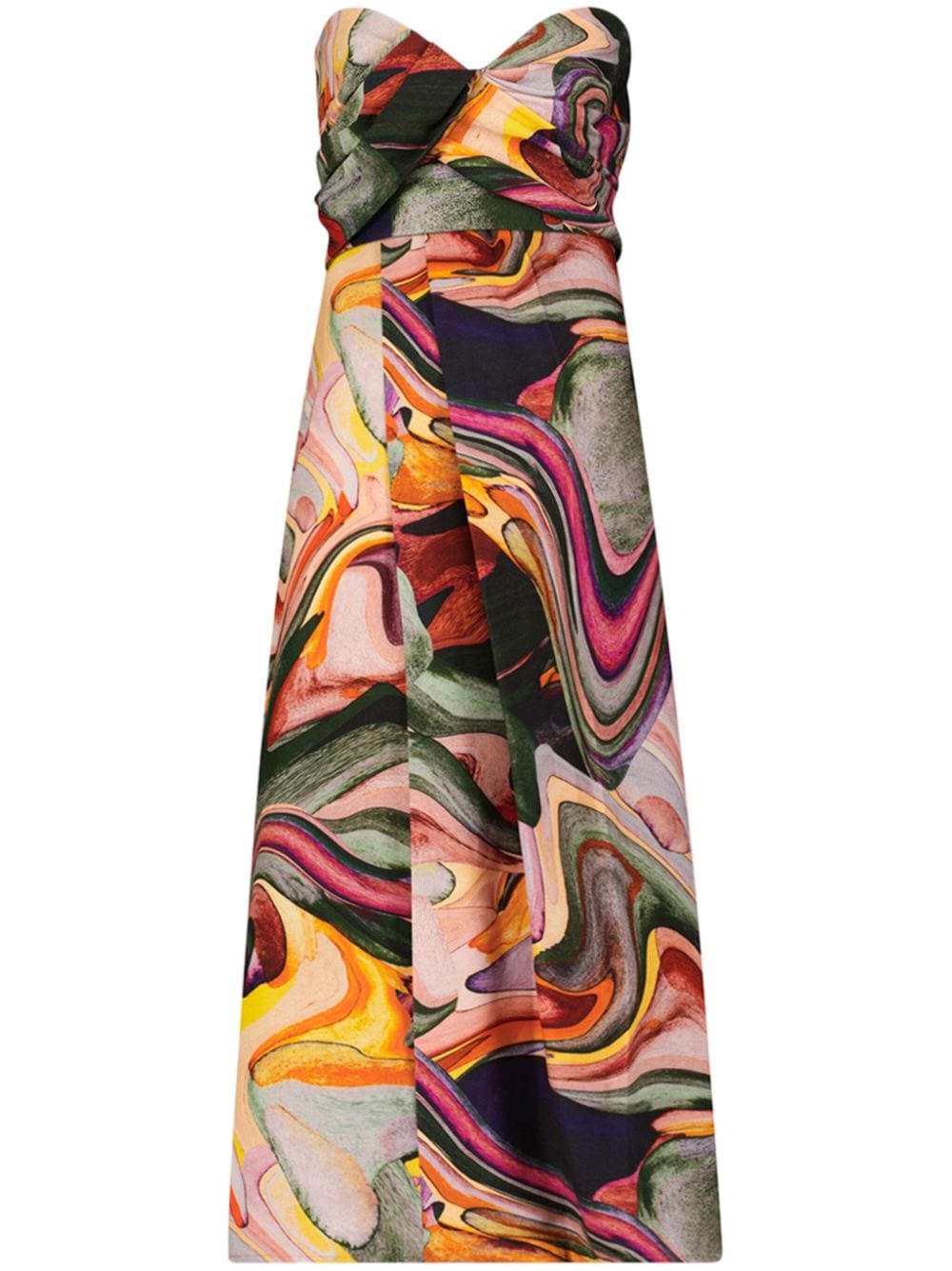 Mara Hoffman Yara abstract-print midi dress - Green von Mara Hoffman