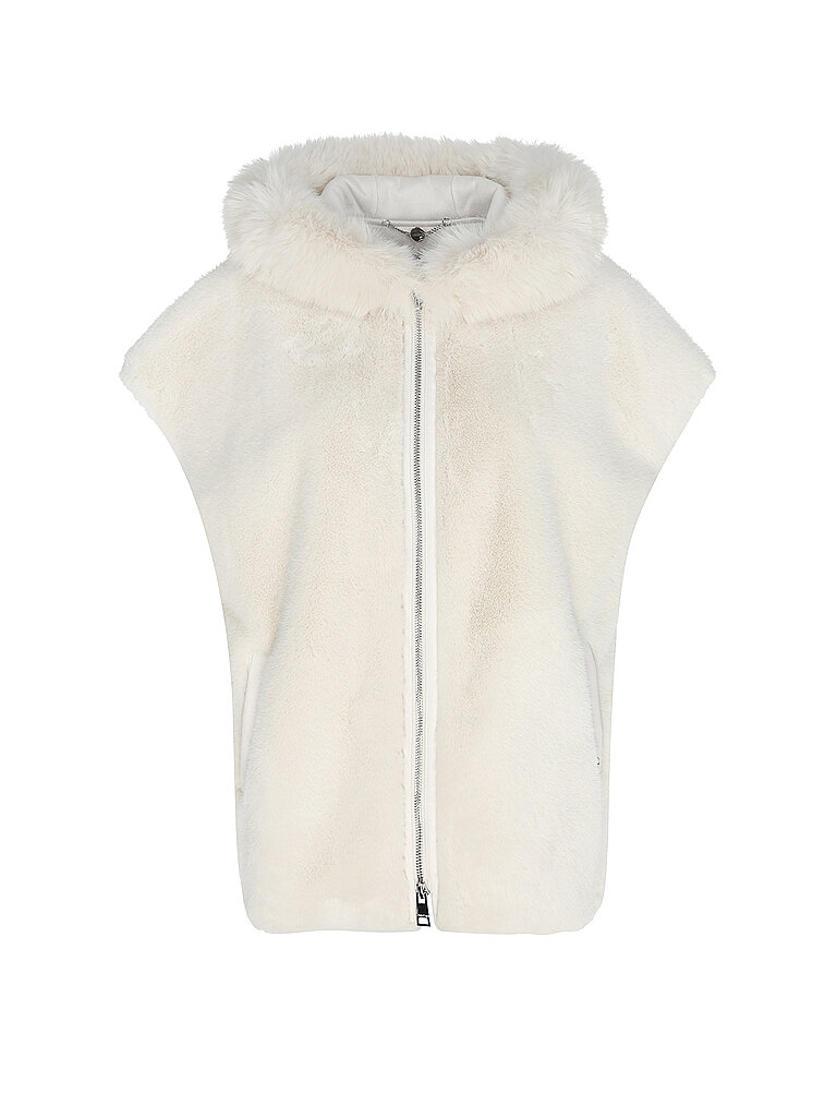 MARC CAIN Jacke in Felloptik  creme | 34 von Marc Cain