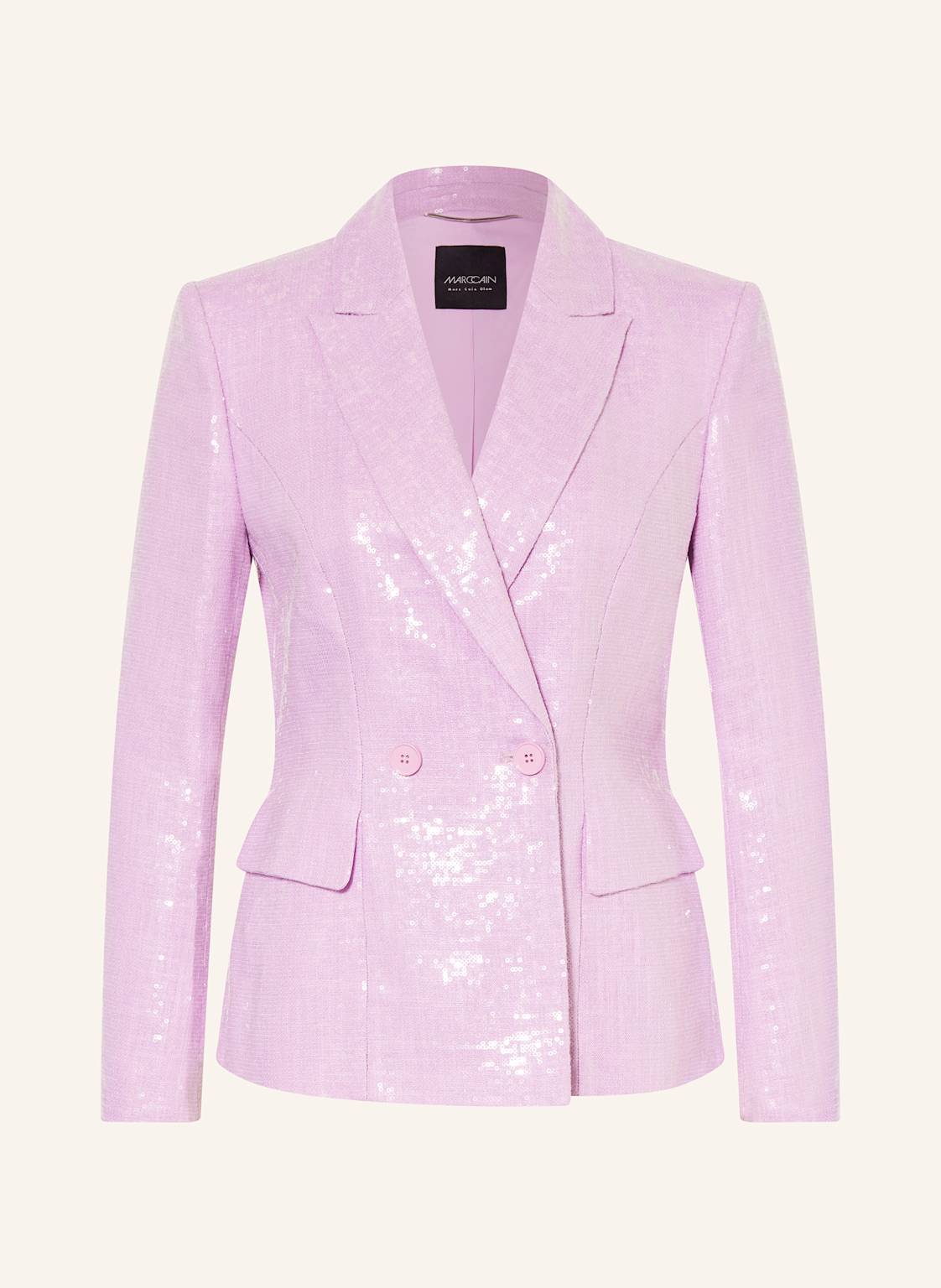 Marc Cain Blazer Mit Leinen Und Pailletten rosa Marc Cain Blazer Mit Leinen Und Pailletten rosa von Marc Cain