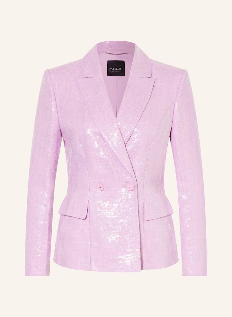 Marc Cain Blazer Mit Leinen Und Pailletten rosa von Marc Cain