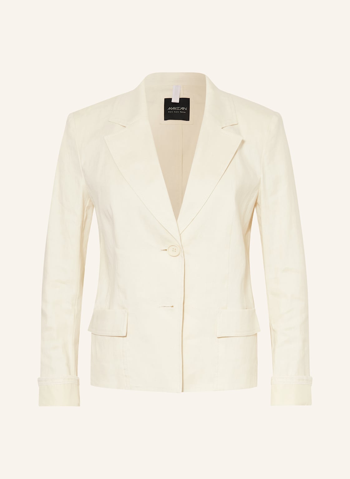Marc Cain Blazer Mit Leinen weiss Marc Cain Blazer Mit Leinen weiss von Marc Cain