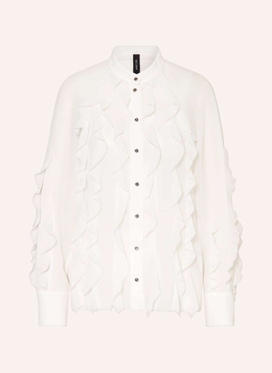 Marc Cain Bluse Mit Volants weiss von Marc Cain