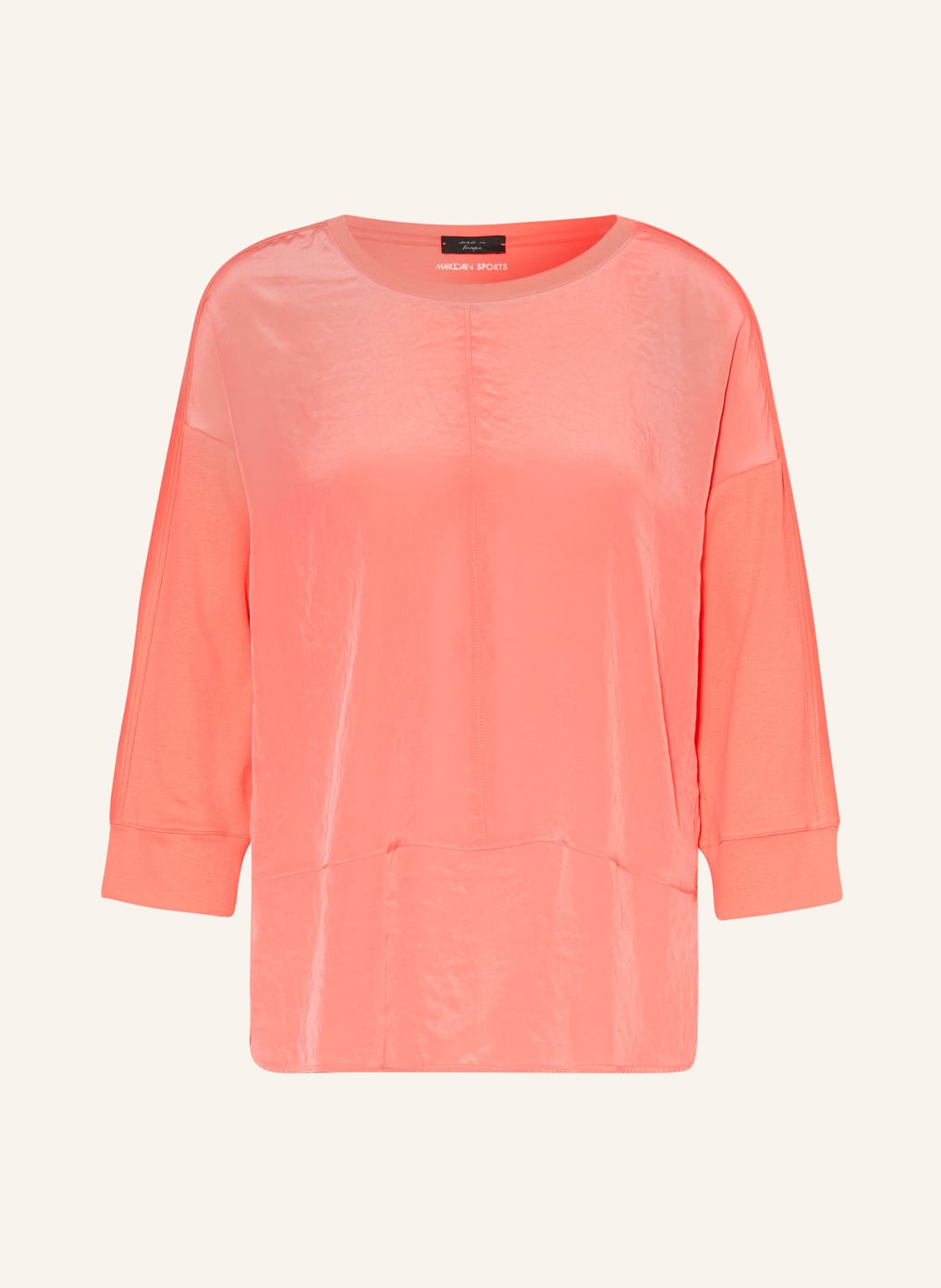 Marc Cain Blusenshirt Im Materialmix Mit 3/4-Arm orange von Marc Cain