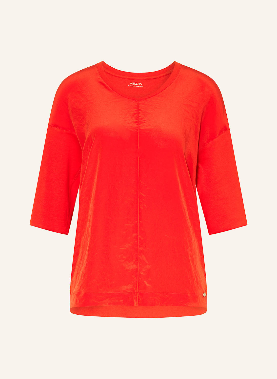 Marc Cain Blusenshirt Im Materialmix Mit 3/4-Arm rot von Marc Cain