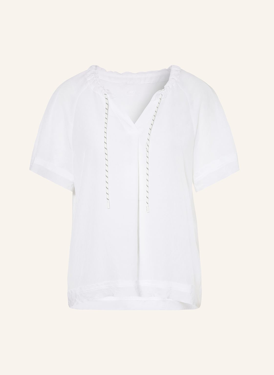 Marc Cain Blusenshirt Im Materialmix weiss von Marc Cain