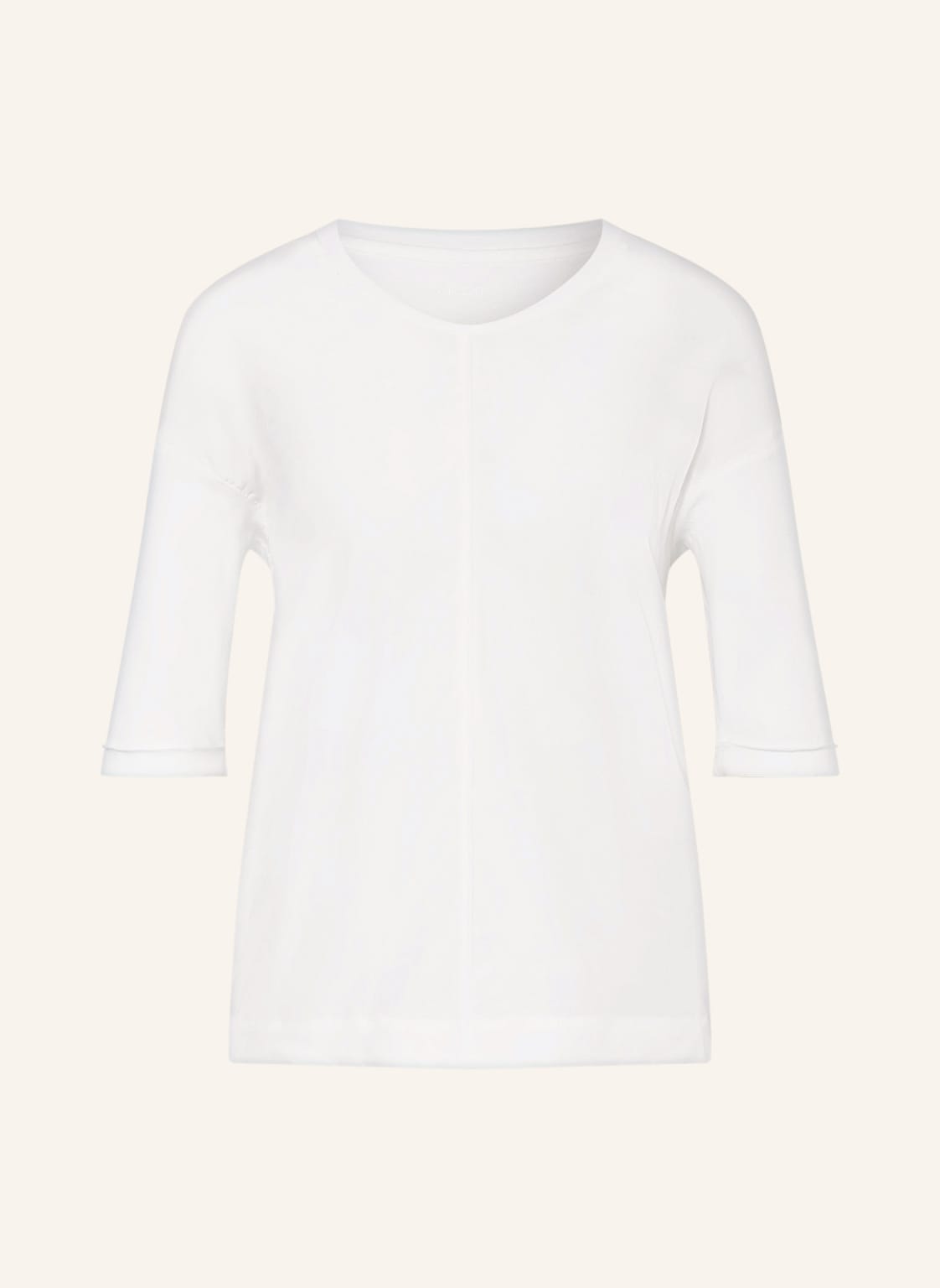 Marc Cain Blusenshirt Mit 3/4-Arm Im Materialmix weiss von Marc Cain