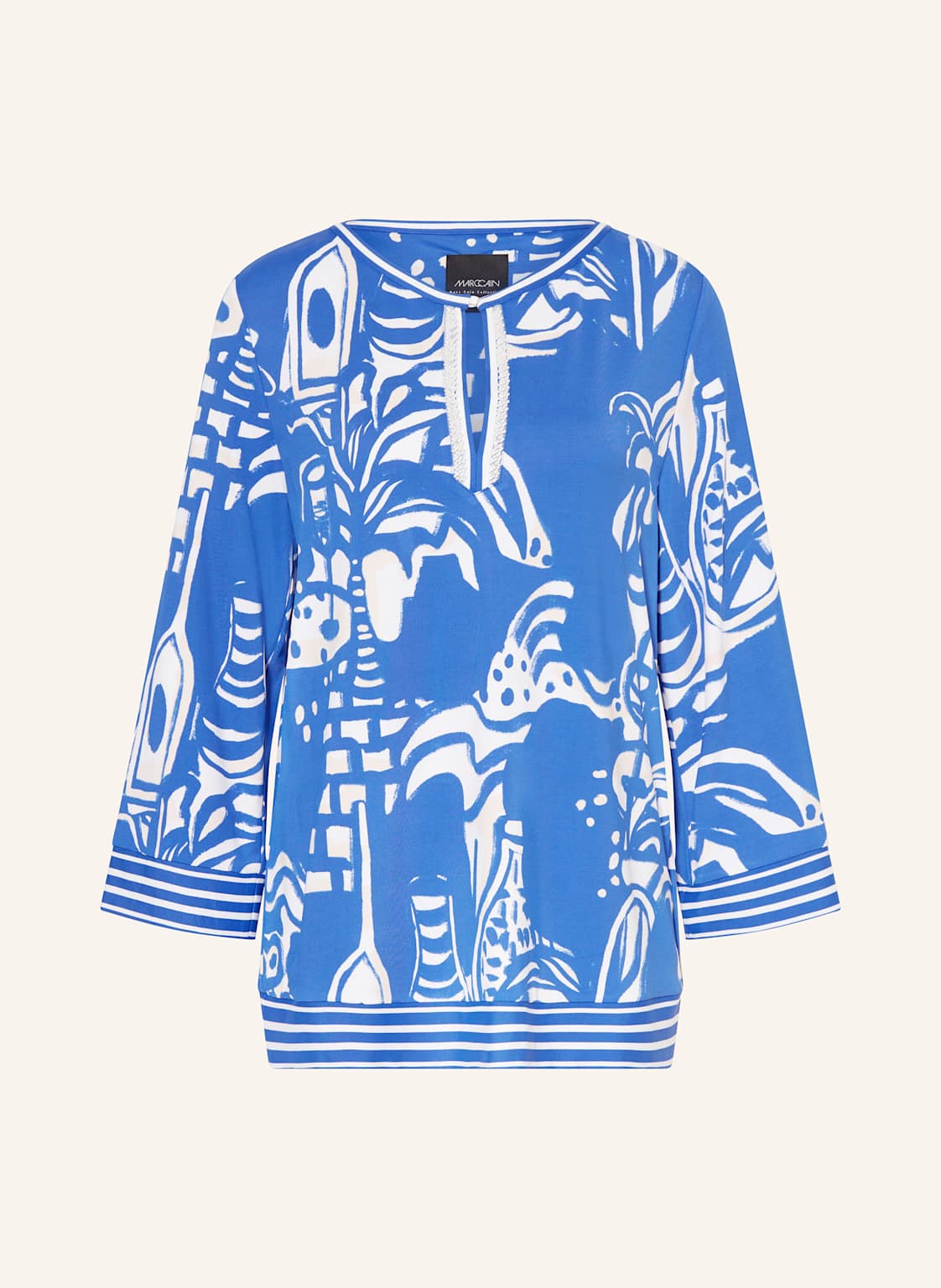 Marc Cain Blusenshirt Mit Schmucksteinen blau Marc Cain Blusenshirt Mit Schmucksteinen blau von Marc Cain