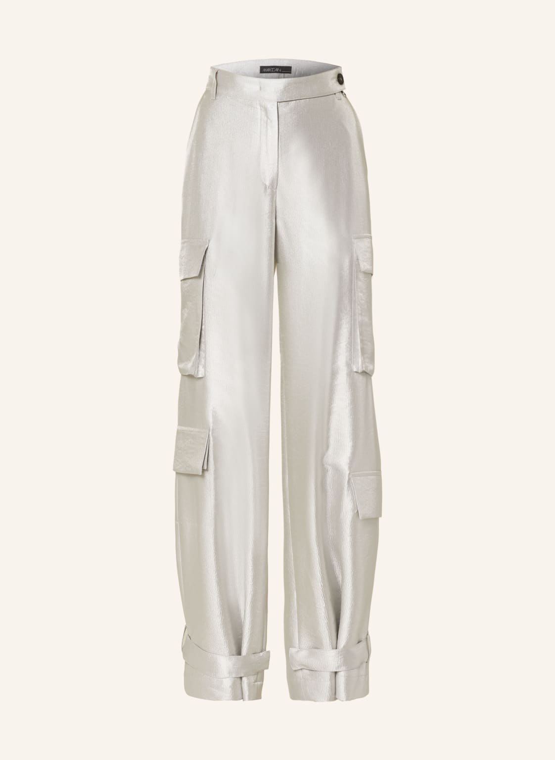 Marc Cain Cargohose Weida Aus Satin silber von Marc Cain