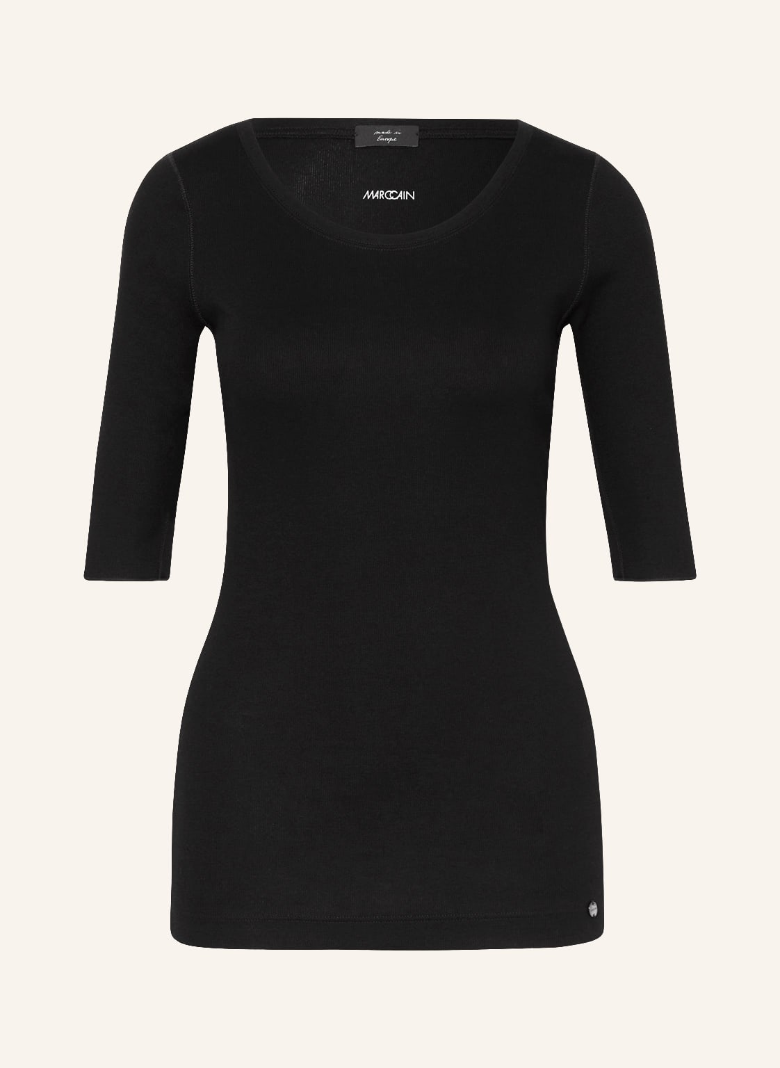 Marc Cain Feinripp-Shirt schwarz Marc Cain Feinripp-Shirt schwarz von Marc Cain