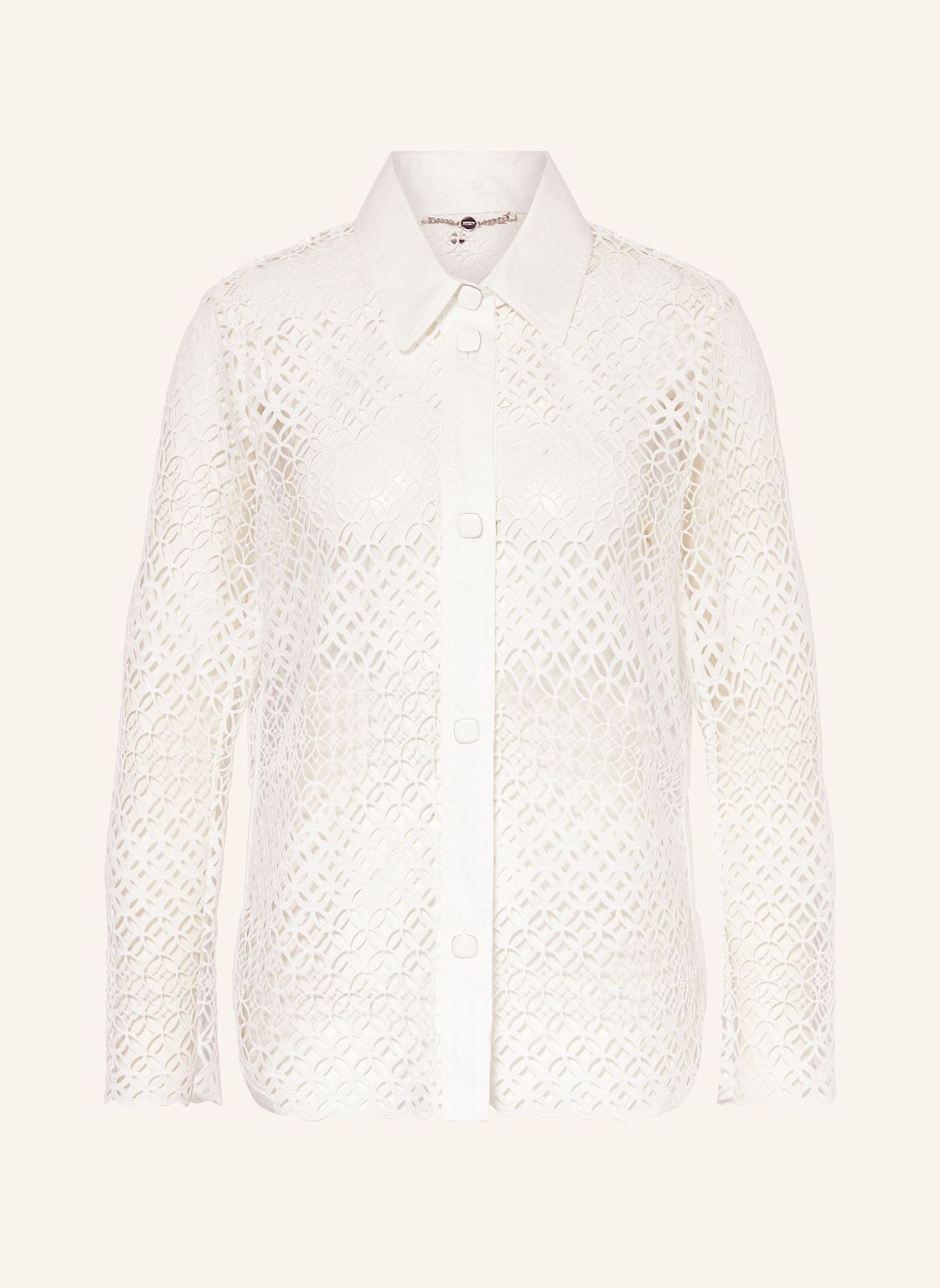 Marc Cain Hemdbluse Aus Lochspitze weiss Marc Cain Hemdbluse Aus Lochspitze weiss von Marc Cain