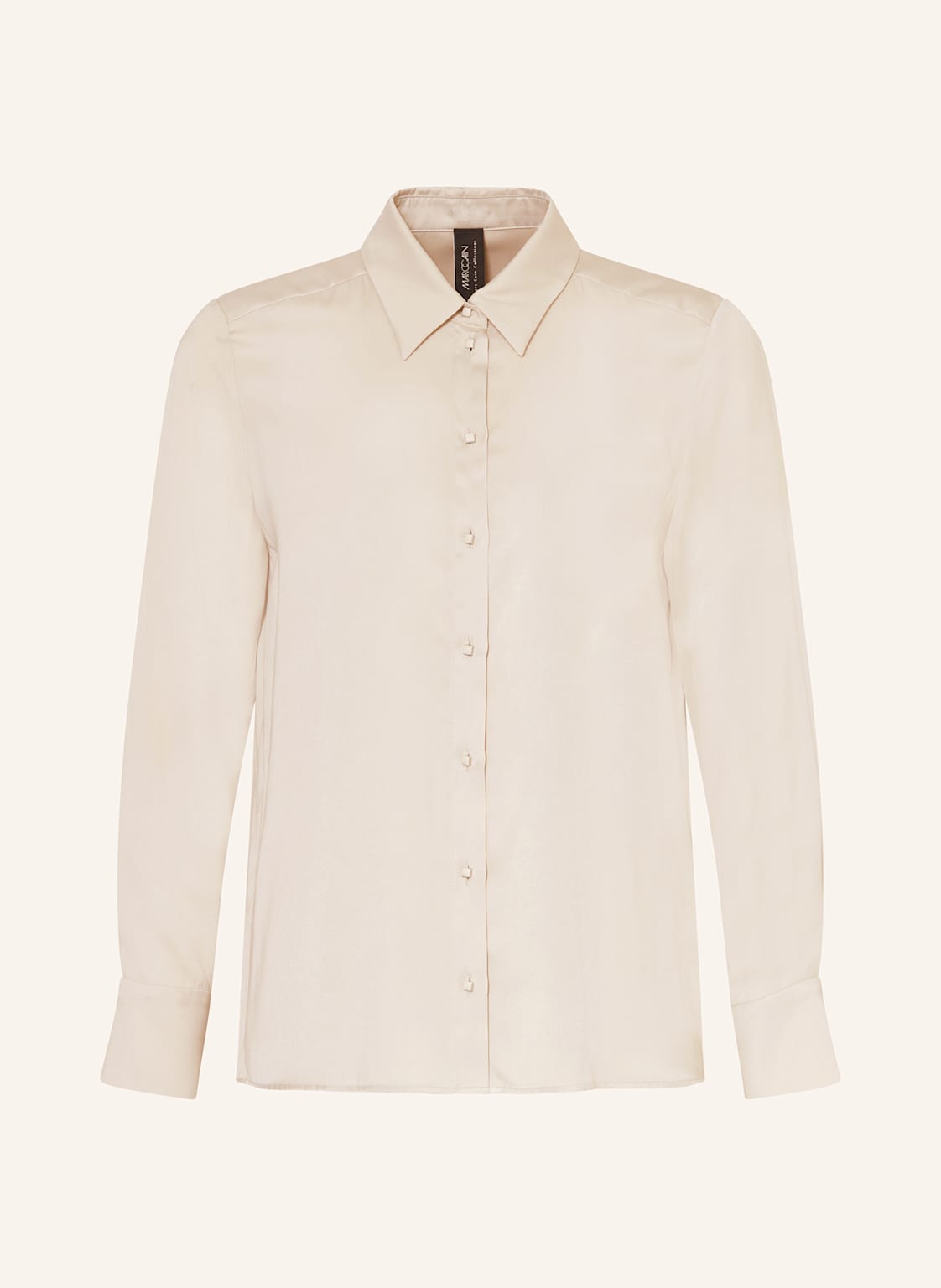 Marc Cain Hemdbluse Aus Satin beige Marc Cain Hemdbluse Aus Satin beige von Marc Cain
