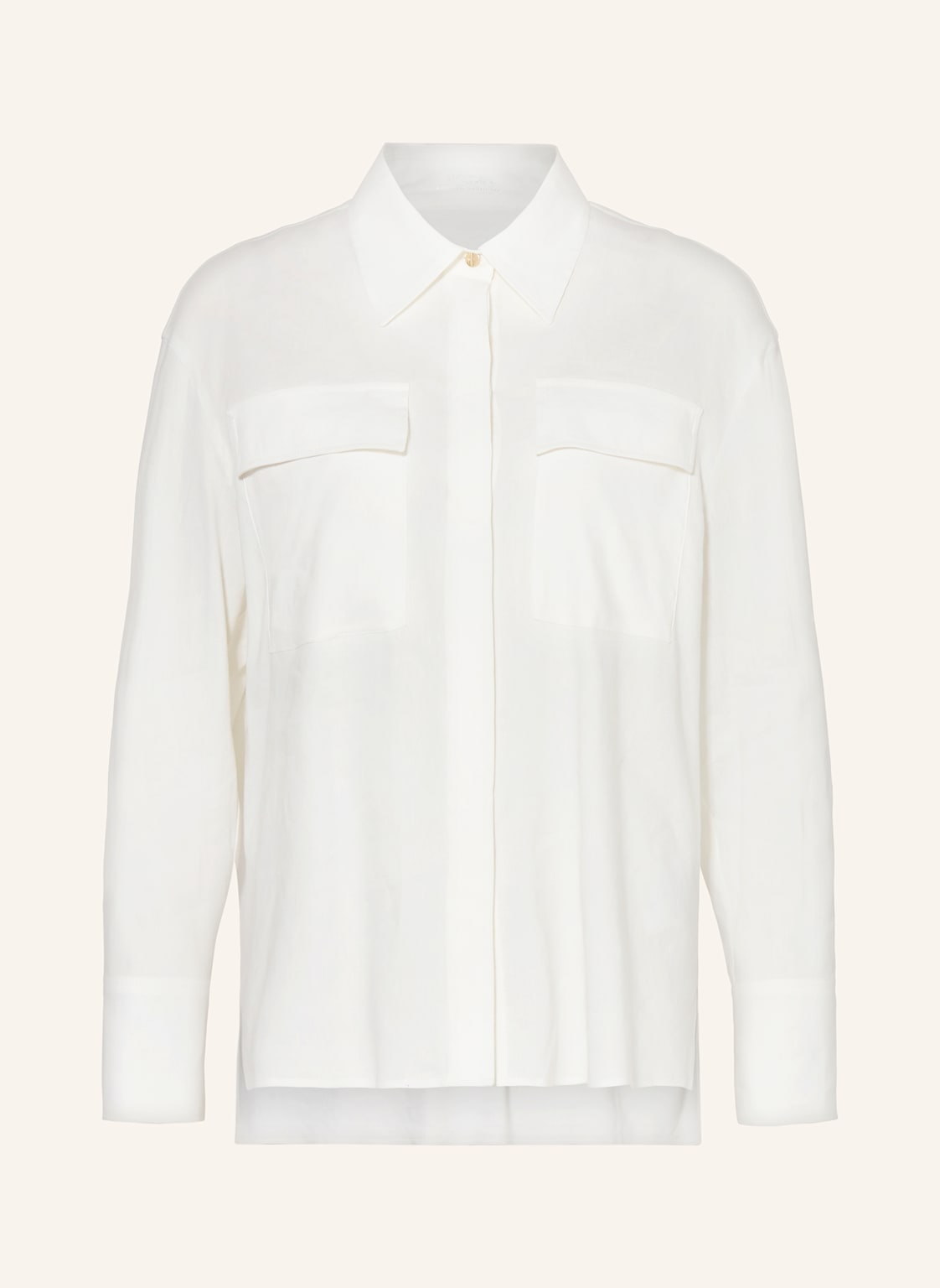 Marc Cain Hemdbluse Mit Leinen weiss Marc Cain Hemdbluse Mit Leinen weiss von Marc Cain