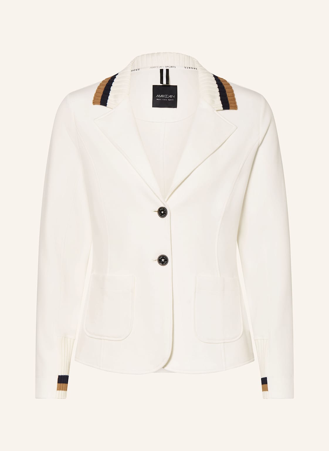 Marc Cain Jerseyblazer Im Materialmix weiss von Marc Cain