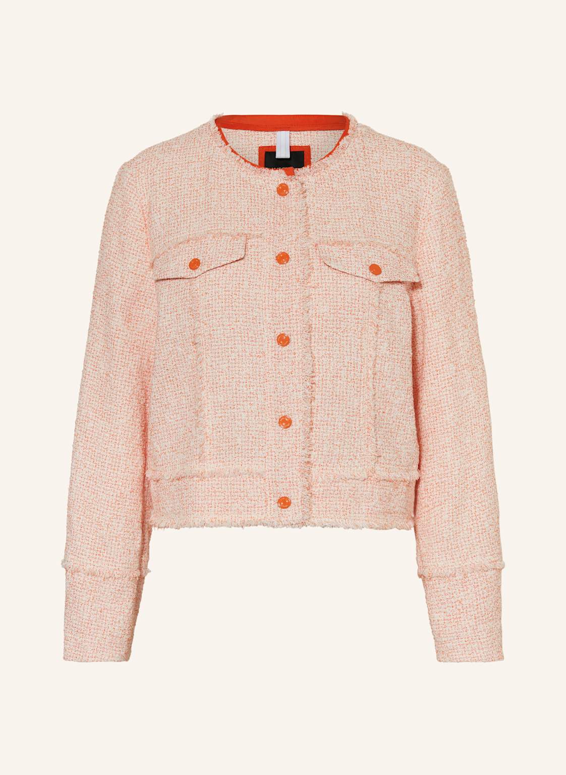 Marc Cain Kastenjacke Aus Tweed orange Marc Cain Kastenjacke Aus Tweed orange von Marc Cain